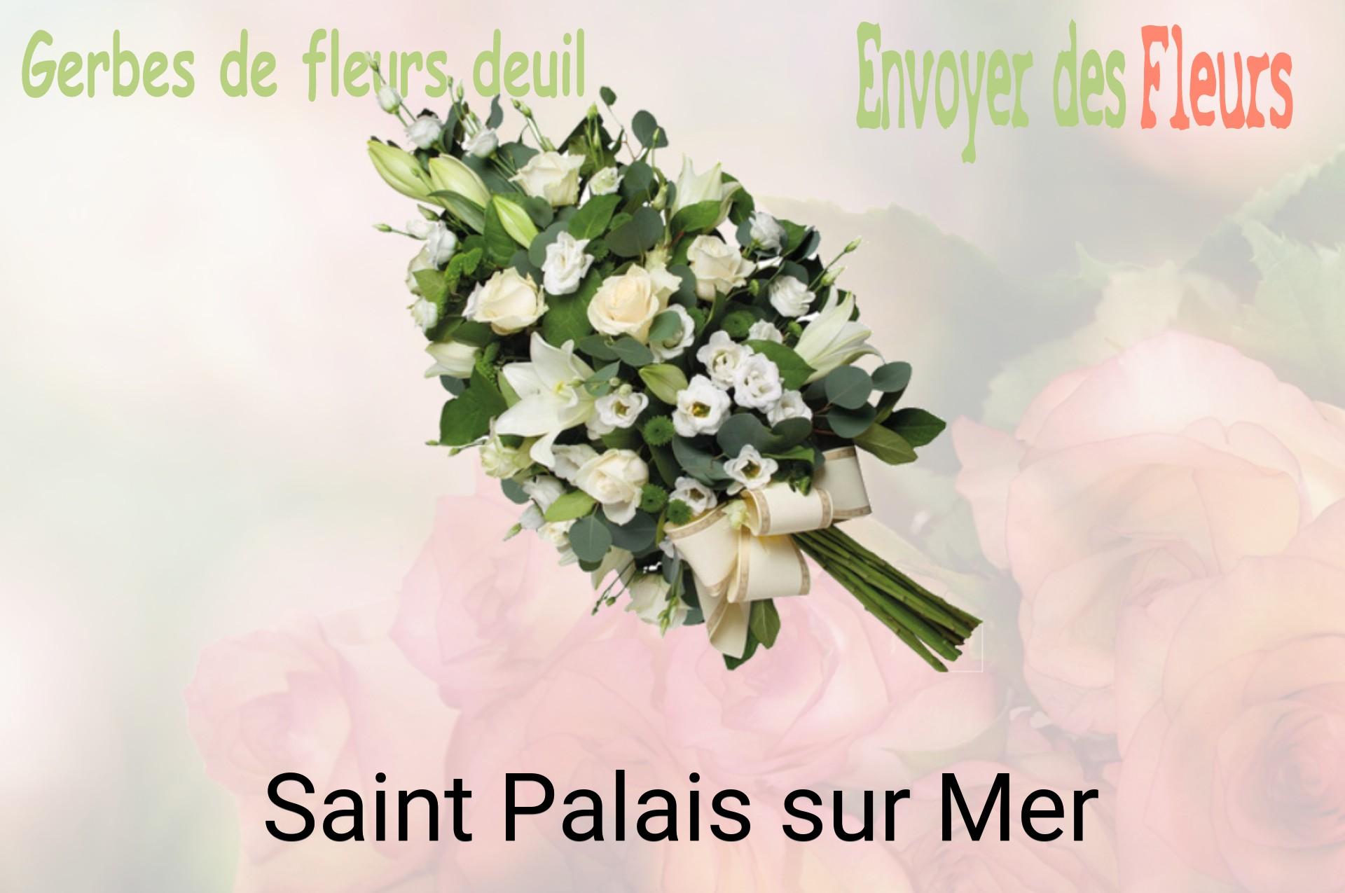 Gerbe de fleurs de deuil livrée à Saint-Palais-sur-Mer